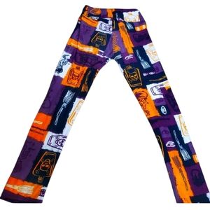 LULAROE Legging good condition color purple and orange